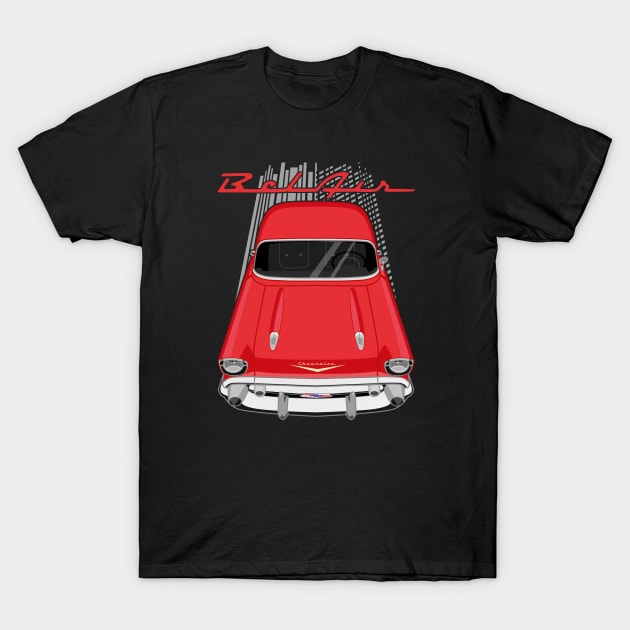 Chevrolet Bel Air 1957 - red T-Shirt by V8social